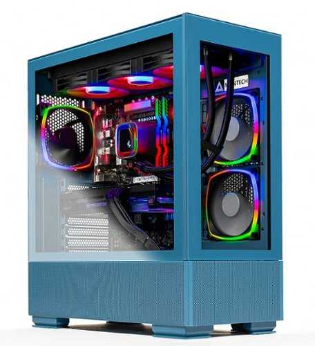Payment Plans For Skytech Gaming - AZURE 2 Gaming Desktop PC – AMD Ryzen 7 7800X3D – 32GB Memory – NVIDIA RTX 4070 Ti – 1TB NVMe SSD - Blue