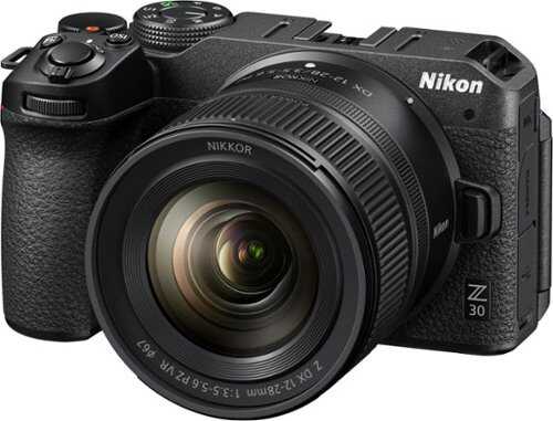 Rent To Own - Nikon - Z 30 4K Mirrorless Camera w/ NIKKOR Z DX 12-28mm f/3.5-5.6 PZ VR Lens - Black