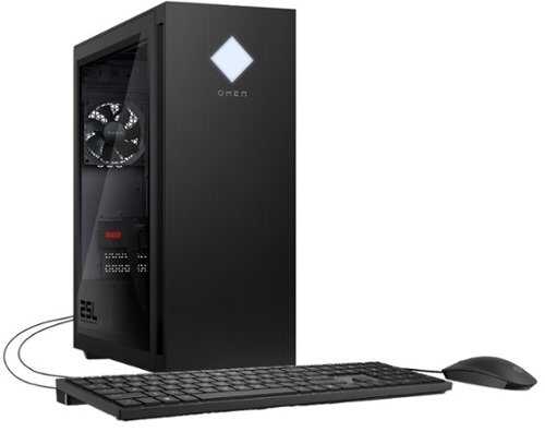 Rent To Own - HP OMEN - 25L Gaming Desktop - AMD Ryzen 5 5600G - 16GB Memory - AMD Radeon RX 7600 - 1TB SSD - Shadow Black