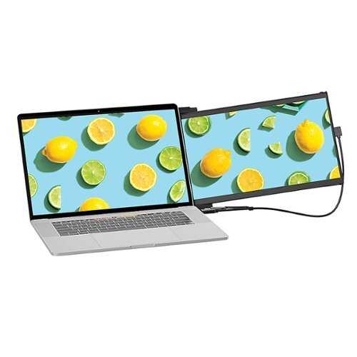 Rent to own Mobile Pixels - DUEX Max 14.1-In. IPS LCD Slide-out Display for Laptops - Black