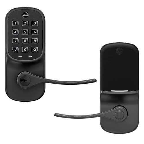 Rent to own Yale - Assure Lever Smart Lock Bluetooth Replacement Handle with Keypad and App Access - Black Suede