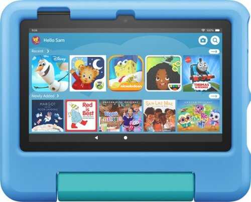 Rent To Own - Fire 7 Kids - 7" Tablet (2023) 16GB with Amazon Kids+ (6 Month Subscription) - Blue
