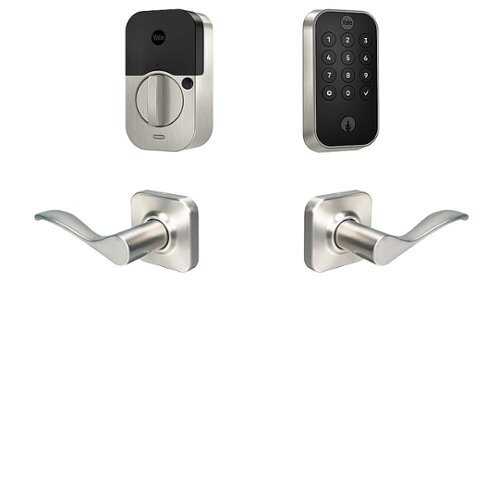 Rent To Own - Yale - Assure 2 Norwood Lever Smart Lock Wi-Fi Replacement Deadbolt with Keypad and App Access - Satin Nickel