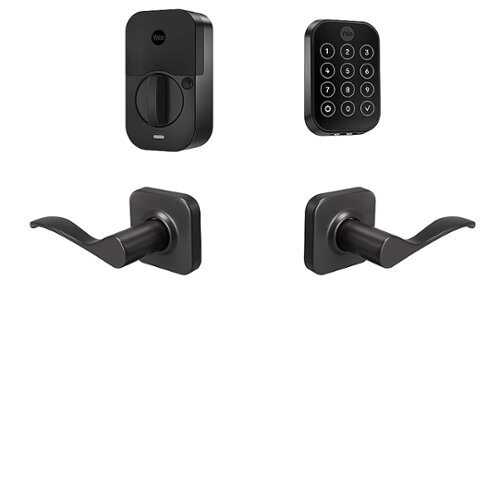 Rent to own Yale - Assure 2 Norwood Lever Smart Lock Wi-Fi Replacement Deadbolt with Touchscreen and App Access - Black Suede