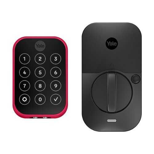 Rent to own Yale - Pantone Assure Lock 2 Smart Lock Wi-Fi Replacement Deadbolt with Touchscreen, App, and Electronic Guest Keys Access - Pantone Viva Magenta