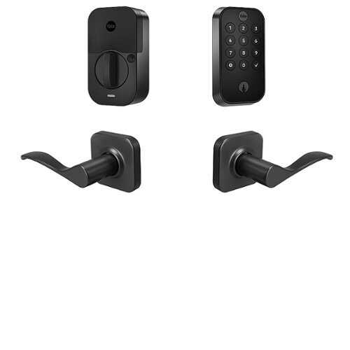 Rent to own Yale - Assure 2 Norwood Lever Smart Lock Wi-Fi Replacement Deadbolt with Keypad and App Access - Black Suede