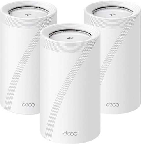 Rent to own TP-Link - Deco BE95 BE33000 Tri-Band Mesh Wi-Fi 7 System (3-Pack) - White