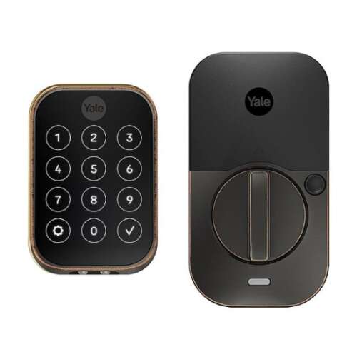 Rent To Own - Yale - Assure Lock 2 Plus Smart Lock Bluetooth Replacement with Home Keys, Electronic Guest Keys, and Keypad Access - Oil Rubbed Bronze