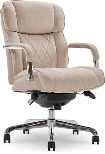 Rent to own La-Z-Boy - Sutherland Fabric Office Chair - Cream