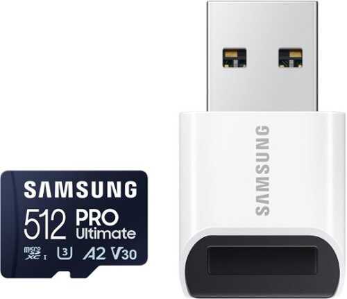 Rent to own SAMSUNG PRO Ultimate + Reader 512GB microSDXC Memory Card, Up-to 200 MB/s, UHS-I, C10, U3,  V30, A2