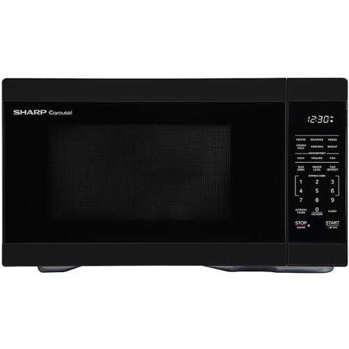 Rent to own Sharp 1.1 Cu.ft  Countertop Microwave Oven in Black - Black