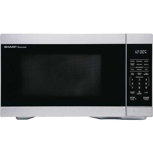 Rent to own Sharp 1.1 Cu.ft  Countertop Microwave Oven in Stainless Steel with Orville Redenbacher Certification - Stainless Steel