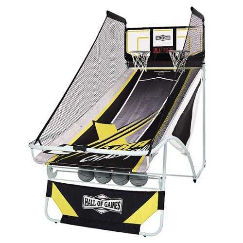 Rent to own Hall of Games - Xtra Long Shot Premium Arcade Basketball - Black, Yellow, White