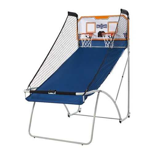 Rent to own Hall of Games - EZ-Fold Dual Shot Arcade Basketball Game - Blue, Orange, White