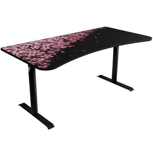 Rent to own Arozzi - Arena Ultrawide Curved Gaming Desk - Flower