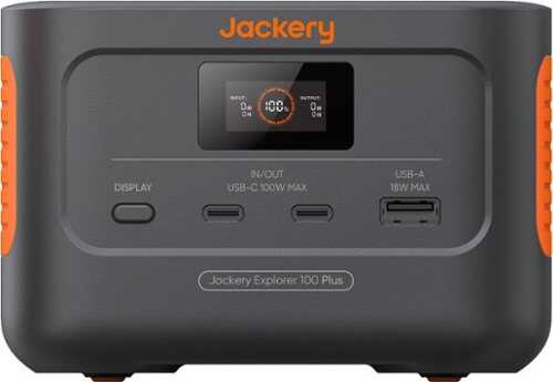 Rent to own Jackery - Explorer 100 Plus Portable Power Solar Generator - Black