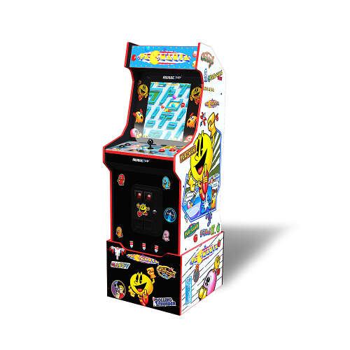 Rent to own Arcade1Up - PacMan Customizable Arcade Featuring Pac-Mania (Includes 14 Games & 100 Bonus Stickers) - Multi