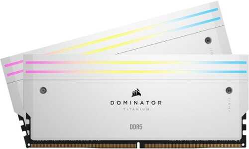 Rent to own CORSAIR - DOMINATOR TITANIUM CMP32GX5M2X7000C34 RGB 32GB (2PKx16GB) DDR5 C34 Desktop - White - White
