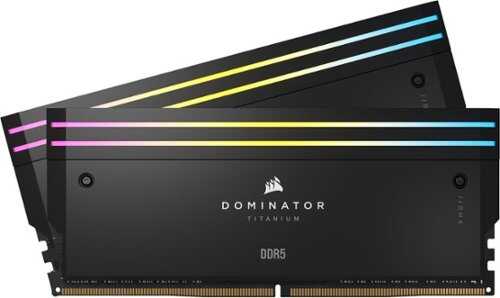 Rent to own CORSAIR - DOMINATOR TITANIUM CMP32GX5M2X7000C34 RGB 32GB (2PKx16GB) DDR5 C34 Desktop - Black - Black