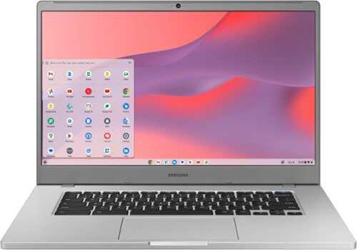 Rent To Own - Samsung - 15.6" Chromebook 4+ - Intel Celeron - 4GB Memory - 64GB eMMC - Platinum Titan
