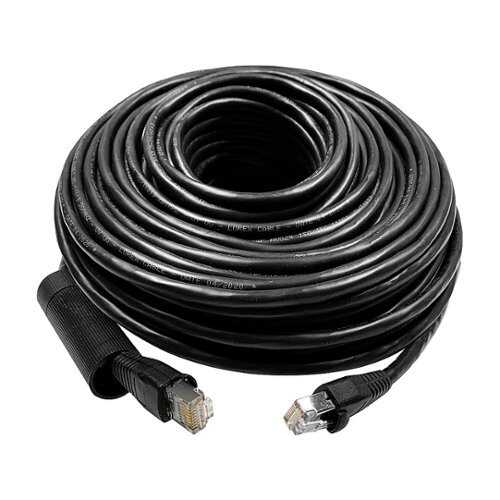 Rent to own Lorex - 300’ Outdoor Cat6 UL CMR STP Ethernet Cable with UV Treated for Direct Burial Underground - Black