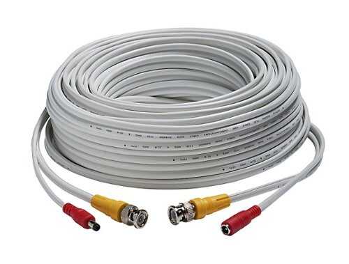 Rent to own Lorex - 250’ 4K In-wall RG59 to RG59 BNC Video/Power UL CMR Cable with Fire-Resistant - White