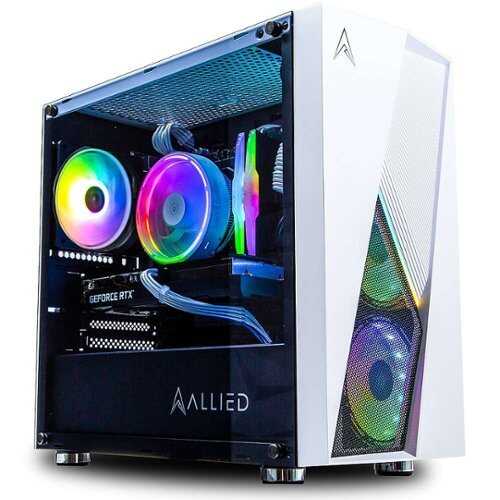 Rent To Own - Allied Gaming - Stinger Gaming Desktop - AMD Ryzen 5 7600X - 16GB Memory - NVIDIA GeForce RTX 4060 Ti - 1TB NVMe SSD - White