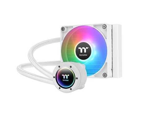 Rent to own Thermaltake - TH120 Snow Sync V2 ARGB 120mm Radiator AIO CPU Liquid Cooler (120mm ARGB PWM Fans) with Mirror Rotating Cap Design - Snow