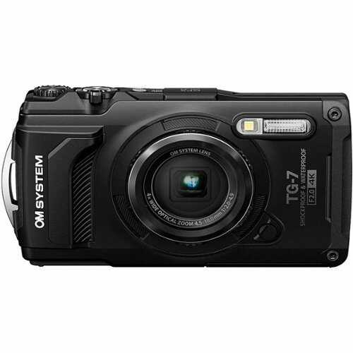 Rent to own Olympus - OM SYSTEM TG-7 4K Video 12 Megapixel Waterproof Compact Camera - Black