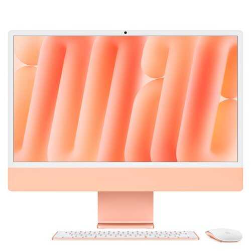 Rent to own Apple - iMac 24-inch All-in-One - M4 chip - Built for Apple Intelligence  - 16GB - 256GB SSD - (Latest Model) - Orange