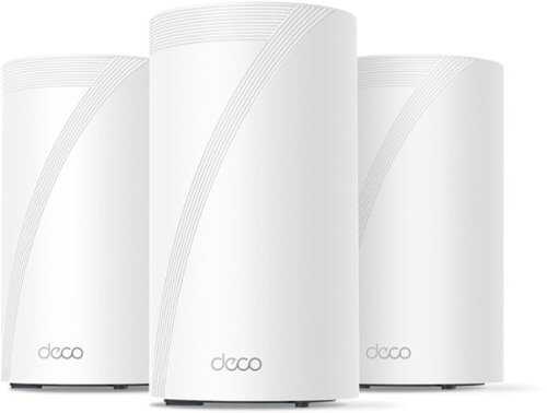 Rent to own TP-Link - Deco BE16000 Quad-Band Mesh Wi-Fi 7 System with Multi-Gig - White