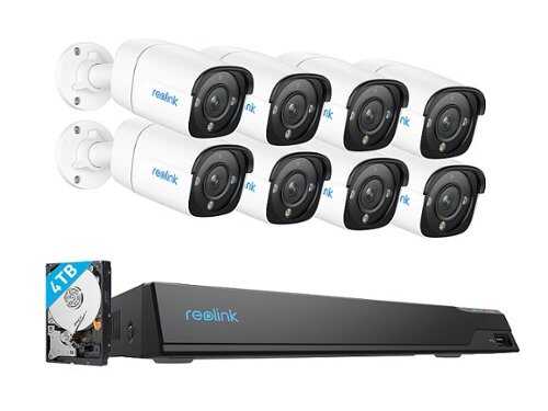 Rent to own Reolink - 16 Channel 12MP NVR System with 8X 12MP Bullet PoE Camera - White