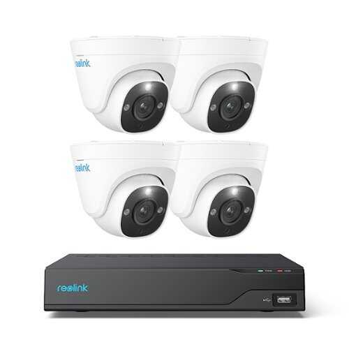 Rent To Own - Reolink - 8 Channel 12MP NVR System with 4X 12MP Dome PoE Camera - White