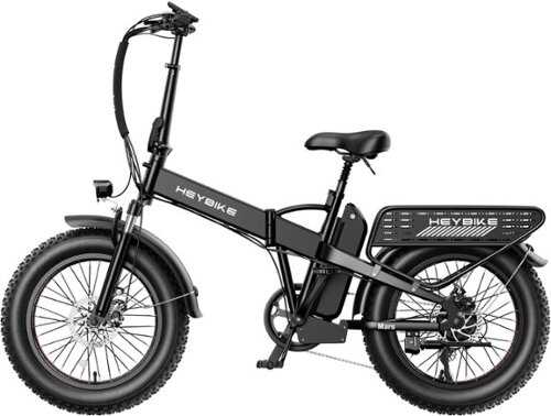 Rent to own Heybike - Mars 2.0 Foldable E-bike w/ 45mi Max Operating Range & 28 mph Max Speed - Black