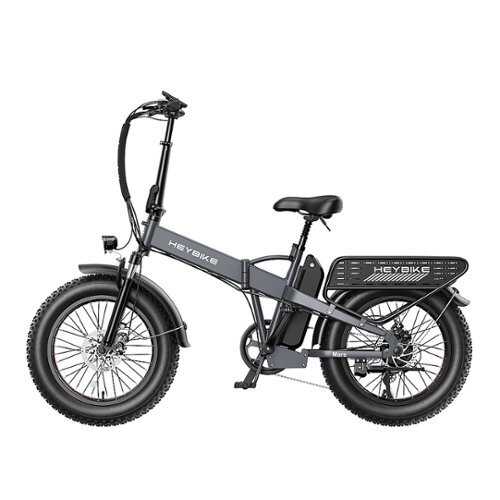 Rent to own Heybike - Mars 2.0 Foldable E-bike w/ 45mi Max Operating Range & 28 mph Max Speed - Grey