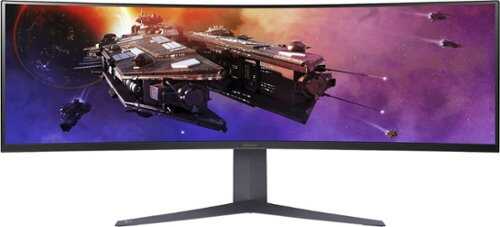 Rent To Own - LG - UltraGear 45” Curved QHD 200Hz 1-ms FreeSync Premium Gaming Monitor with HDR (Display Port, HDMI, USB Type-C) - Black