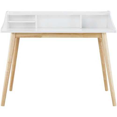 Rent to own Adore Decor - Alton Mid-Century Modern Wood Writing Desk - Fresh White