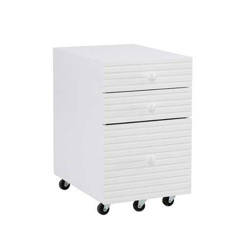 Rent to own Linon Home Décor - Rosita Three-Drawer File Cabinet - Natural