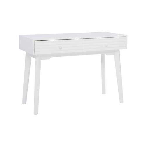 Rent to own Linon Home Décor - Rosita Two-Drawer Writing Desk - White