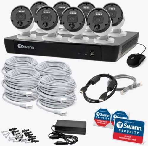 Rent to own Swann - 8 Camera 16 Channel 4K Master-Series NVR Security System | SONVK-1676808 - Black