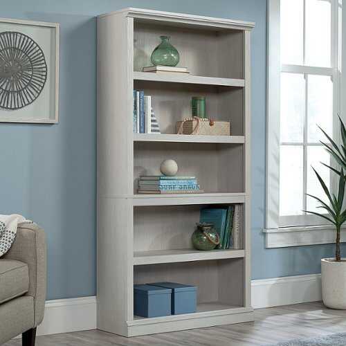 Rent to own Sauder - 5-Shelf Bookcase Go - Glacier Oak® | RTBShopper