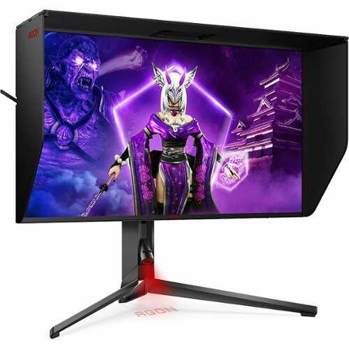 Rent to own AOC - AGON PRO AGON PRO AG274UXP Widescreen Gaming LED Monitor 27 LED 4K UHD Monitor with HDR (USB, HDMI) - Black, Red