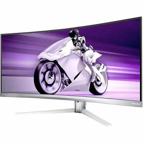 Rent to own Philips - 34M2C8600 Widescreen Gaming OLED Monitor 34 LED Curved Monitor with HDR (USB, HDMI) - Textured White