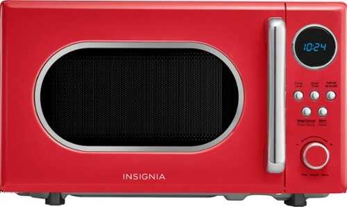 Rent to own Insignia™ - .7 Cu. Ft. Retro Compact Microwave - Red