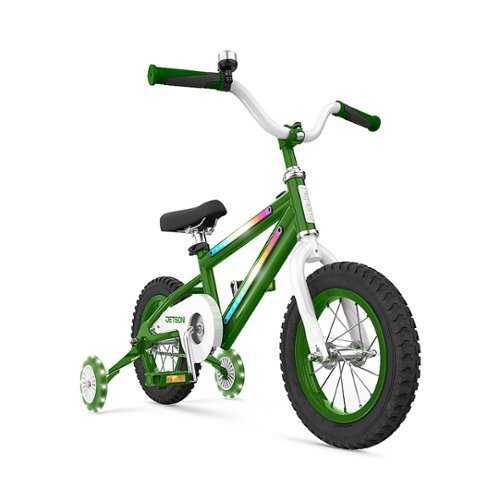 Rent to own Jetson - 12" Light Rider Kids' Light-up Bike - Green