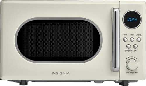 Rent to own Insignia™ - .7 Cu. Ft. Retro Compact Microwave - Cream