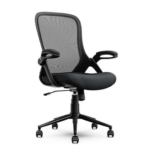 Rent to own Click365 - Flip Mid-Back Mesh Office Chair - Black