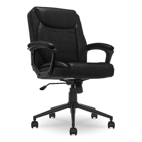 Rent to own Click365 - Transform 1.0 Bonded Leather Desk Office Chair - Black