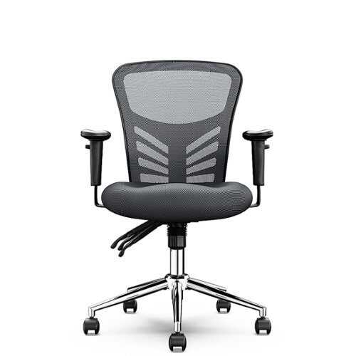 Rent to own Click365 - Flow Mid-Back Mesh Office Chair - Gray