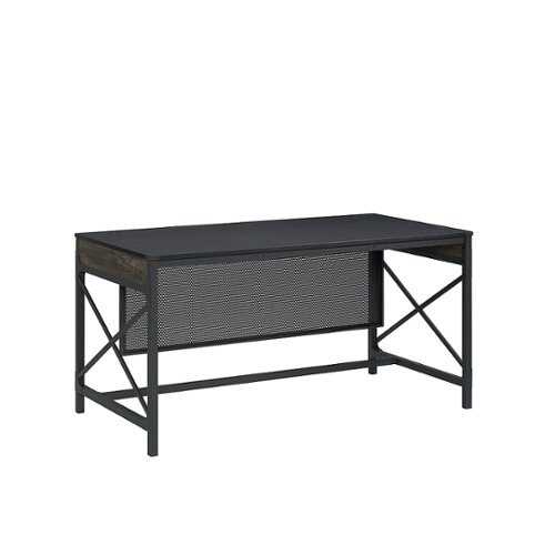 Rent to own Sauder - Foundry Road 60 X 30 Table Desk Co - SGS Mixed Mat Carbon Oak